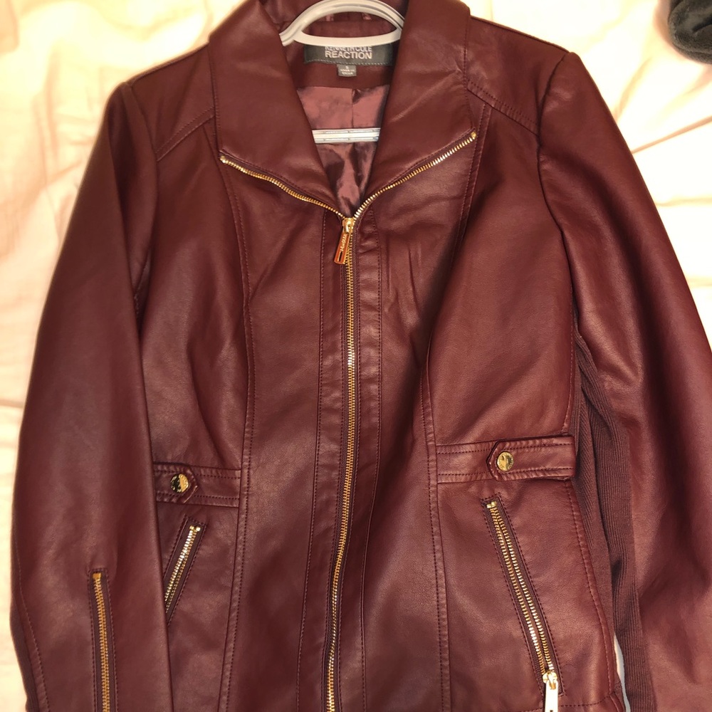 Kenneth Cole Faux Leather Jacket